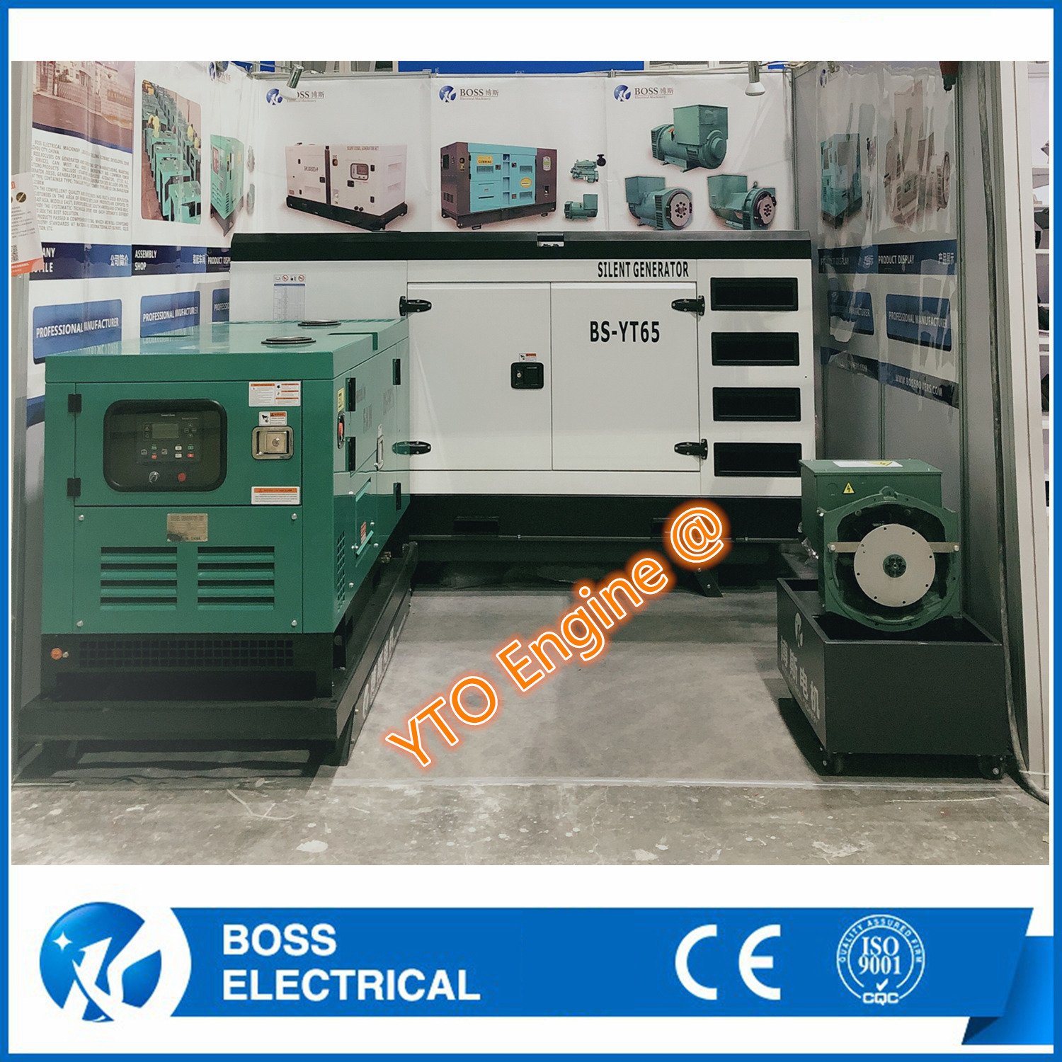 Chinese Yto Engine Soundproof Electric Power Diesel Generator Set