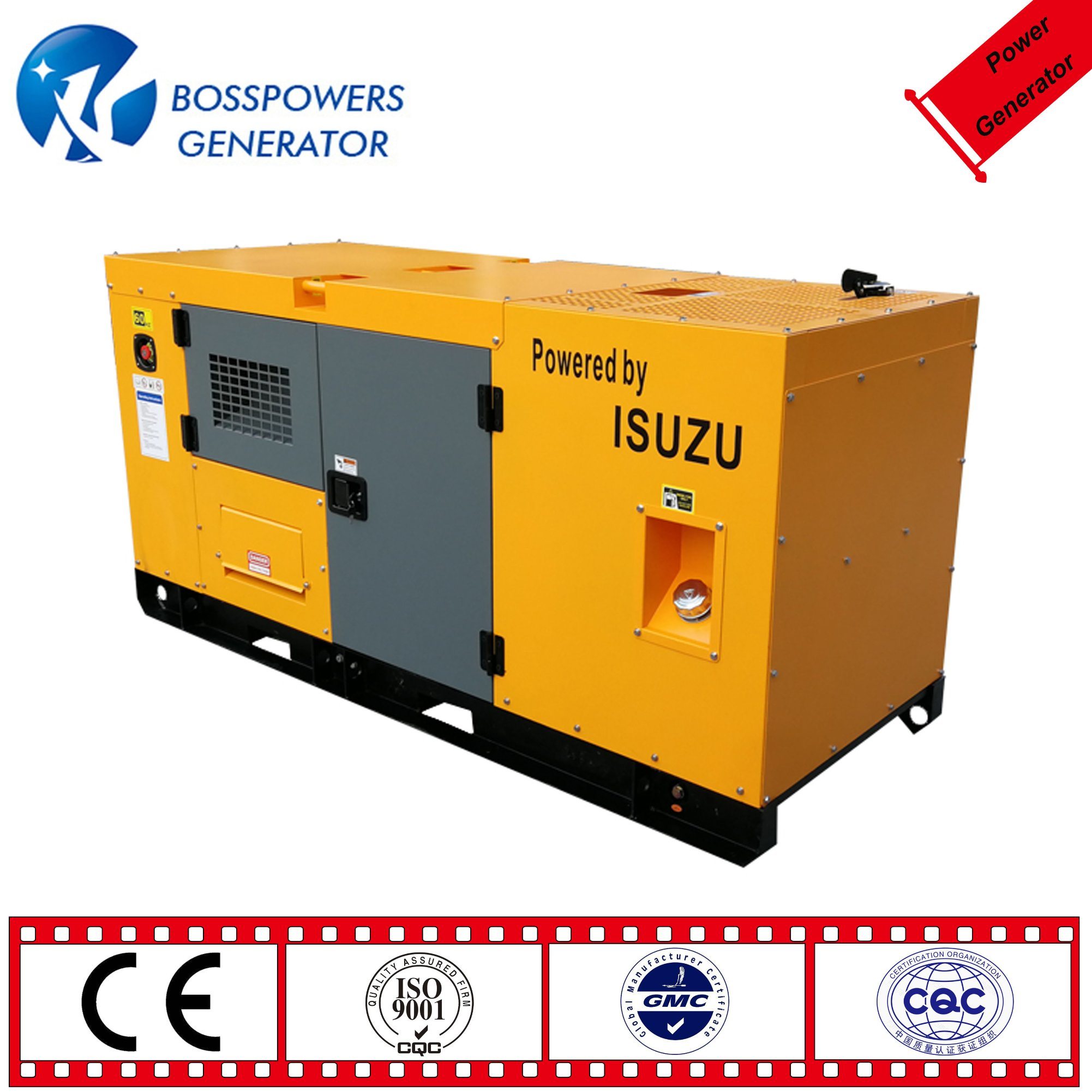 50Hz 220V Three Phase 50kw Standby Power Generator Silent Isuzu Diesel Electric Generator