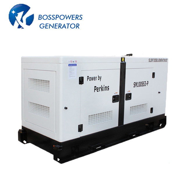 Electricity Genset Electric Start Silent Generator with UK Diesel Engine Perkins 100kw 60Hz